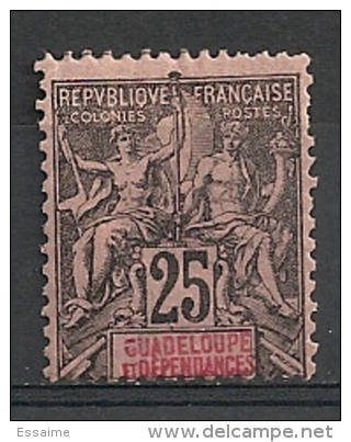 Guadeloupe. 1892. N° 34. Neuf * (charnière Forte) - Oblitérés