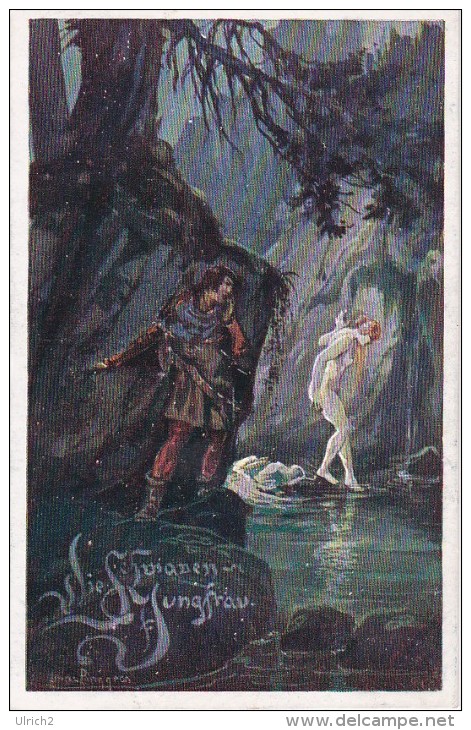 AK Die Schwanen-Jungfrau - Heinz Pinggera: Deutsche Sagen Und Märchen - Bund Der Deutschen In Niederösterreich (3896) - Fairy Tales, Popular Stories & Legends