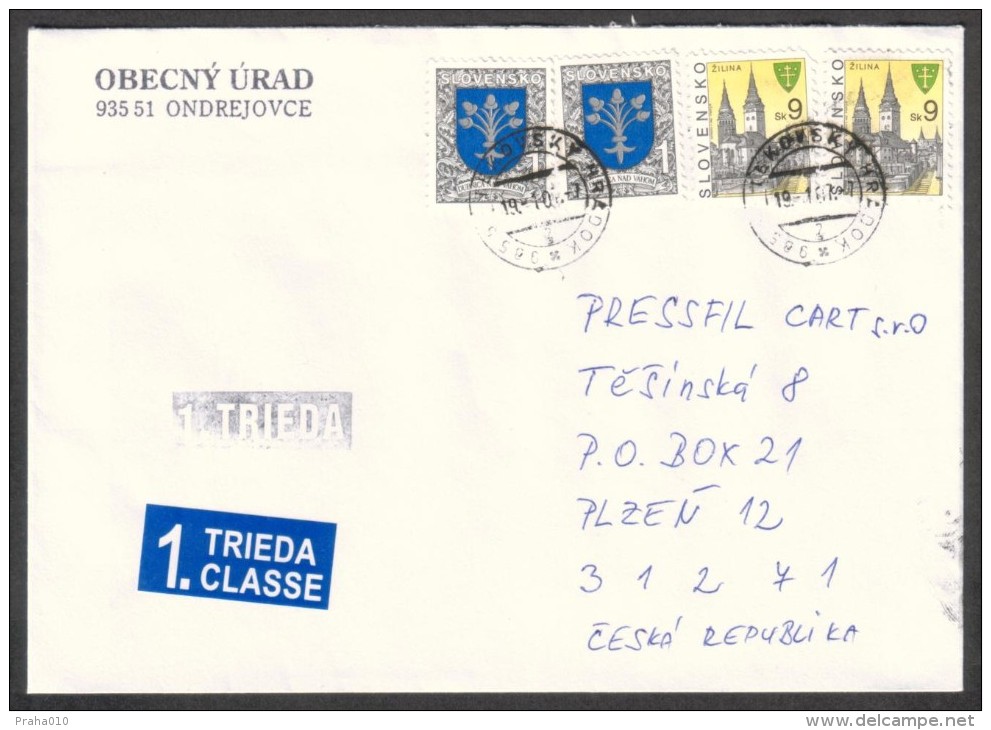 SK0004 - (2007) 985 5x Tekovsky Hradok - Lettres & Documents