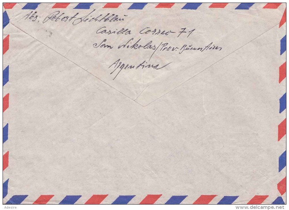ARGENTINA 1959 - Schöne 3 Fach Frankierung Auf LP-Brief Nach Berlin - Briefe U. Dokumente