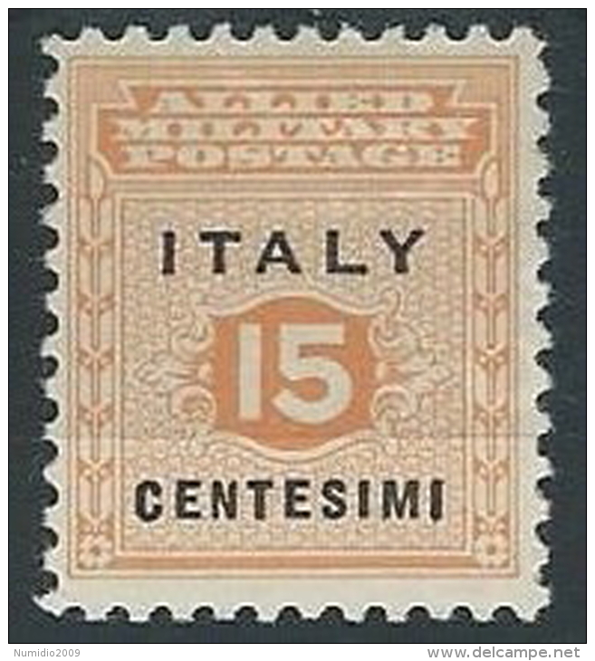 1943 OCCUPAZIONE ANGLO AMERICANA SICILIA 15 CENT MH * - ED220 - Occ. Anglo-américaine: Sicile