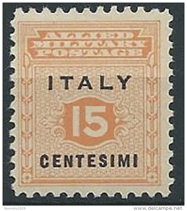 1943 OCCUPAZIONE ANGLO AMERICANA SICILIA 15 CENT MNH ** - ED221-2 - Occ. Anglo-américaine: Sicile