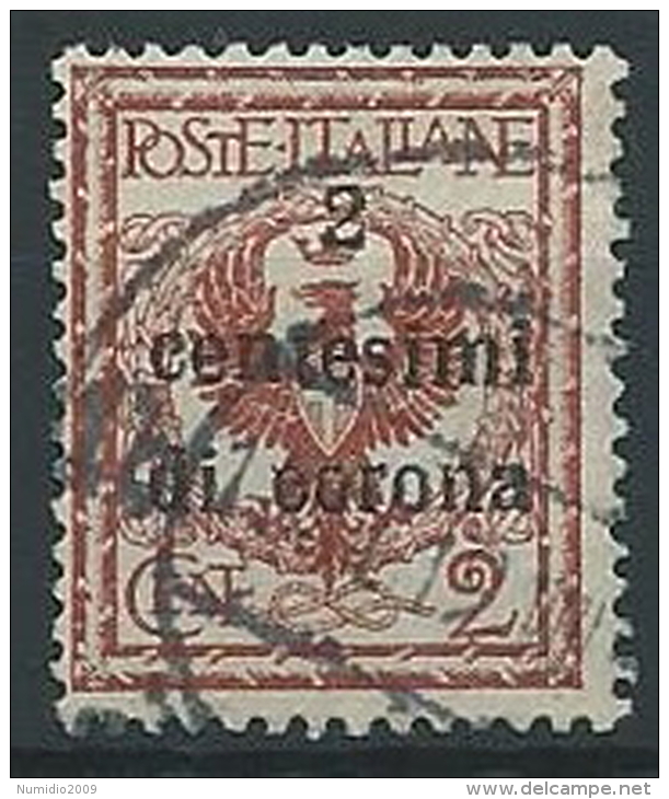 1919 TRENTO E TRIESTE USATO AQUILA 2 CENT - ED225 - Trentin & Trieste