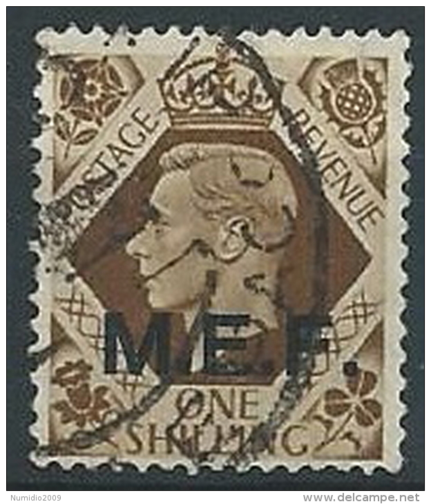 1943-47 OCCUPAZIONE INGLESE USATO MEF 1 S - ED234-2 - Britische Bes. MeF