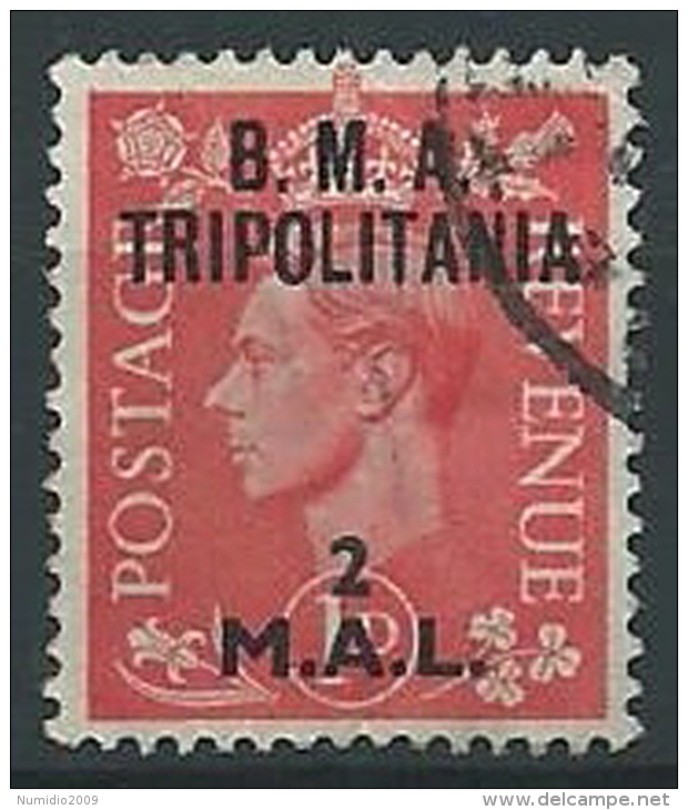 1948 OCCUPAZIONE INGLESE TRIPOLITANIA USATO BMA 2 MAL - ED235-2 - Tripolitaine