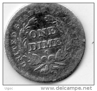 - UNITED STATES - ONE DIME O - 1839 - 129 - Andere - Amerika