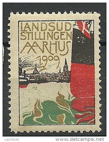 DENMARK Dänemark Danmark 1909 Advertising Stamp Reklamemarke Aarhus Exhibition Ausstellung MNH - Neufs