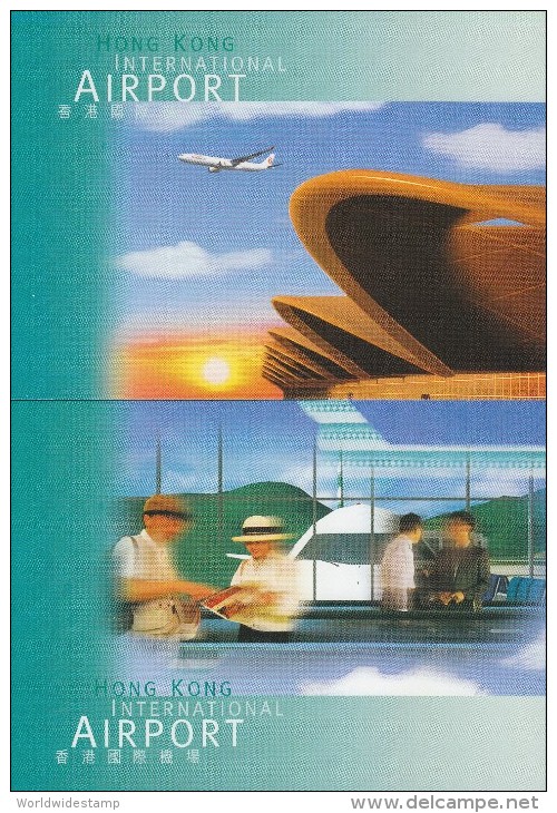 Hong Kong Postage Prepaid Picture Card: 1998 International Airport HK132779 - Postal Stationery