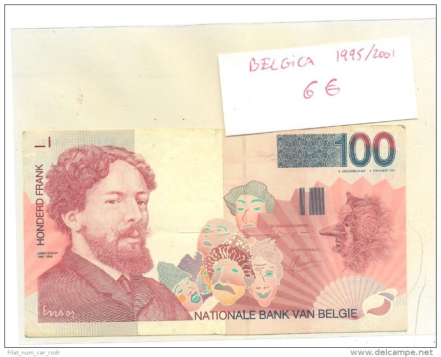 BILLETE BELGICA 100  HONDERD FRAND - Altri & Non Classificati