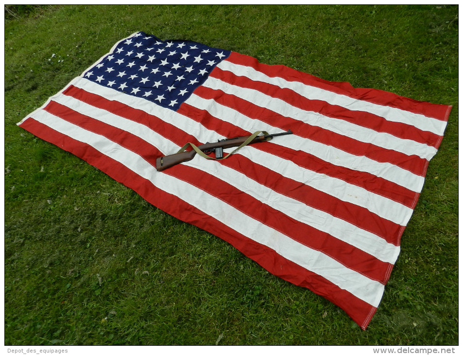 1944--2014 : SUPERBE DRAPEAU U.S.A. 48 ETOILES 39 - 45  !!!!!!!!!!! . ............ - Drapeaux