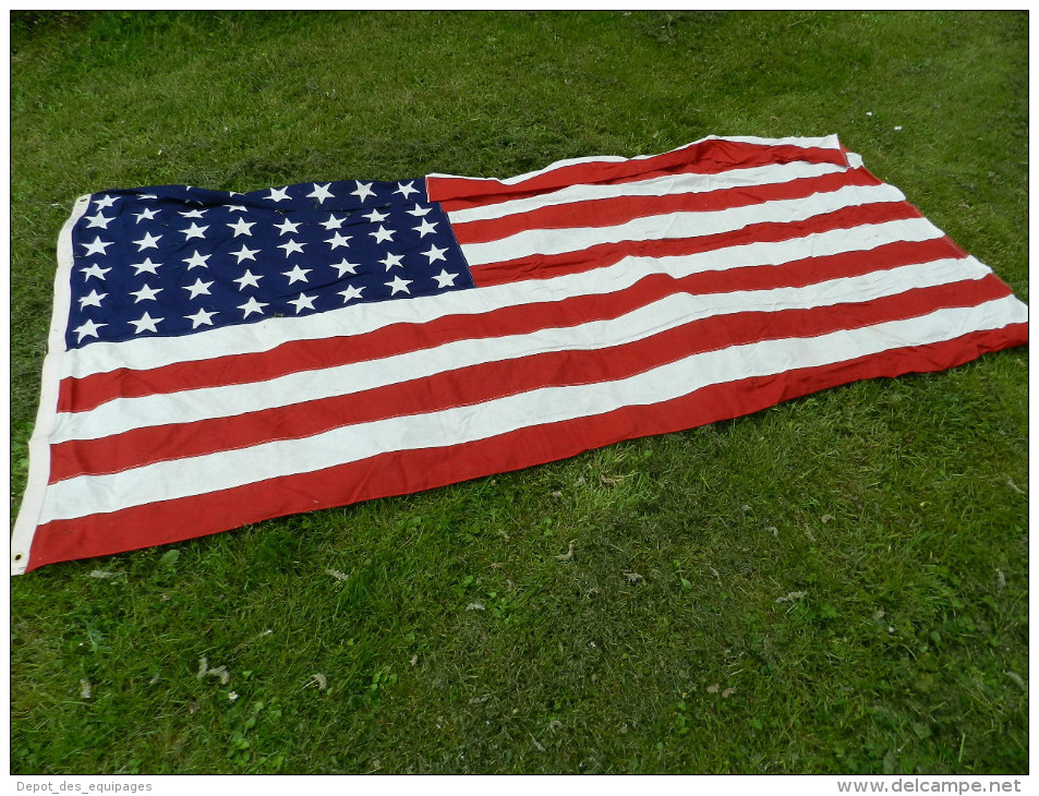 1944--2014 : SUPERBE DRAPEAU U.S.A. 48 ETOILES 39 - 45  !!!!!!!!!!! . ............