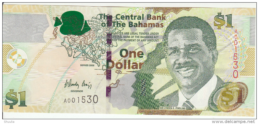 Bahamas 1 Dollar 2008 Pick 71 UNC - Bahamas