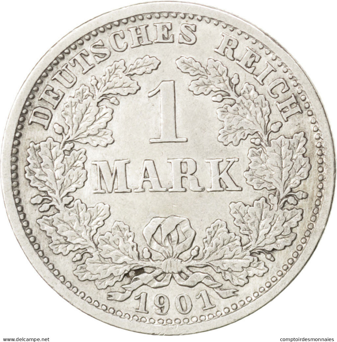 Monnaie, GERMANY - EMPIRE, Wilhelm II, Mark, 1901, Munich, TTB, Argent, KM:14 - 1 Mark