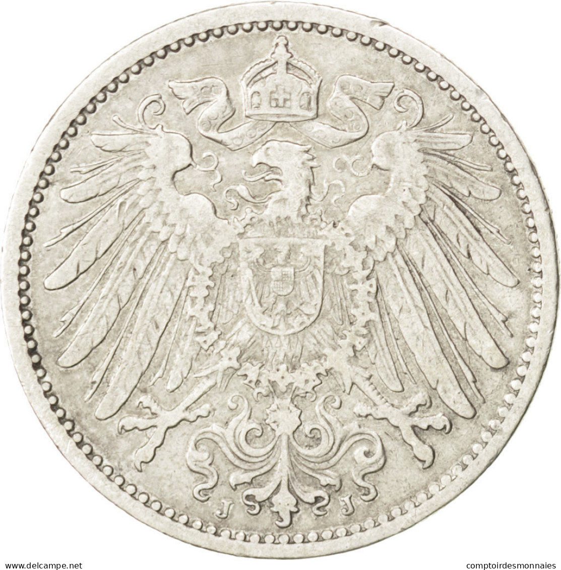 Monnaie, GERMANY - EMPIRE, Wilhelm II, Mark, 1902, Hambourg, TTB, Argent, KM:14 - 1 Mark