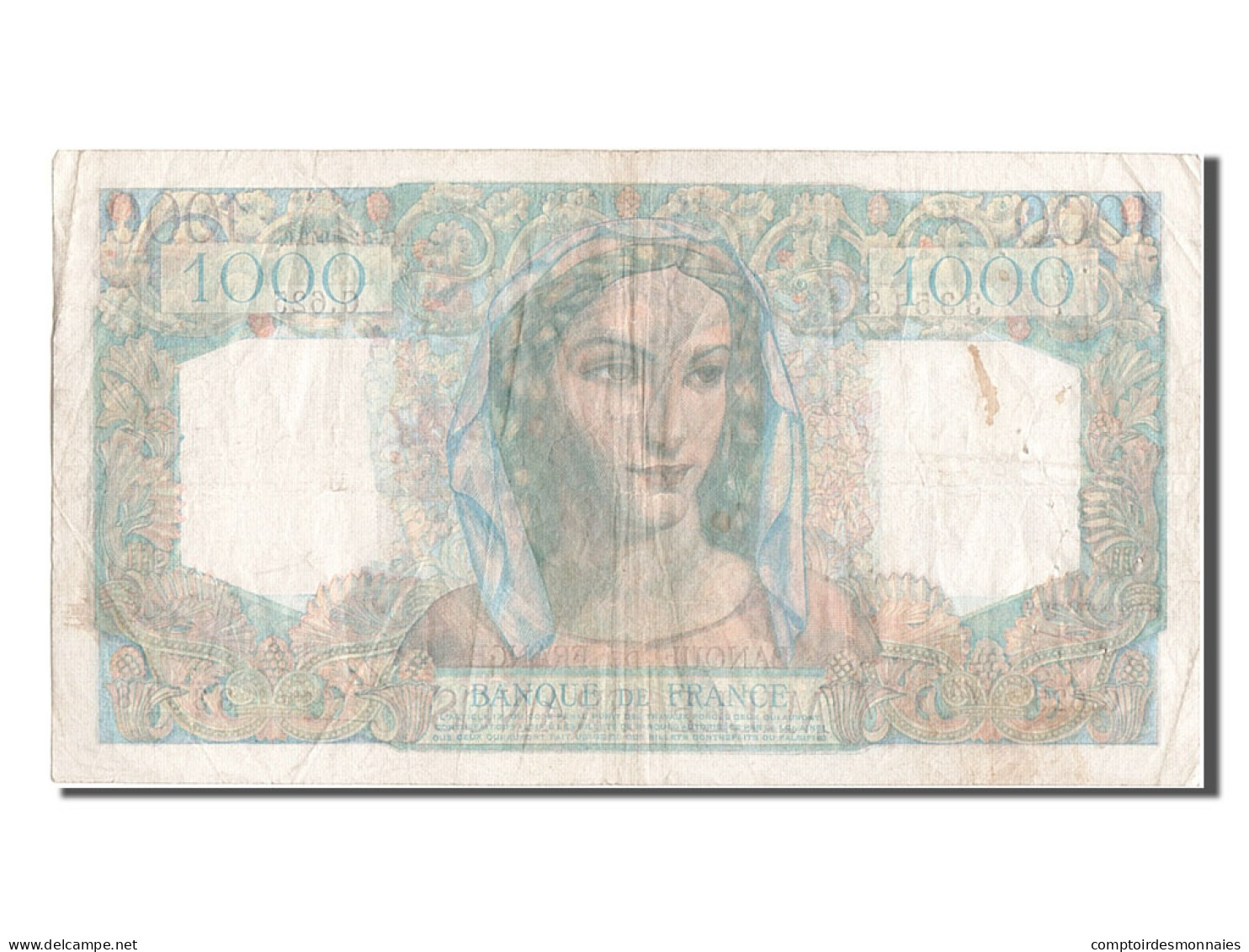 Billet, France, 1000 Francs, 1 000 F 1945-1950 ''Minerve Et Hercule'', 1949 - 1 000 F 1945-1950 ''Minerve Et Hercule''