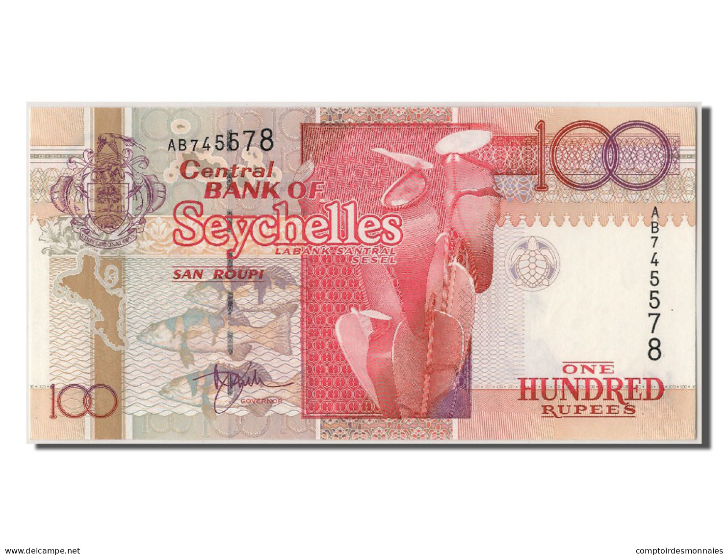 Billet, Seychelles, 100 Rupees, NEUF - Seychelles