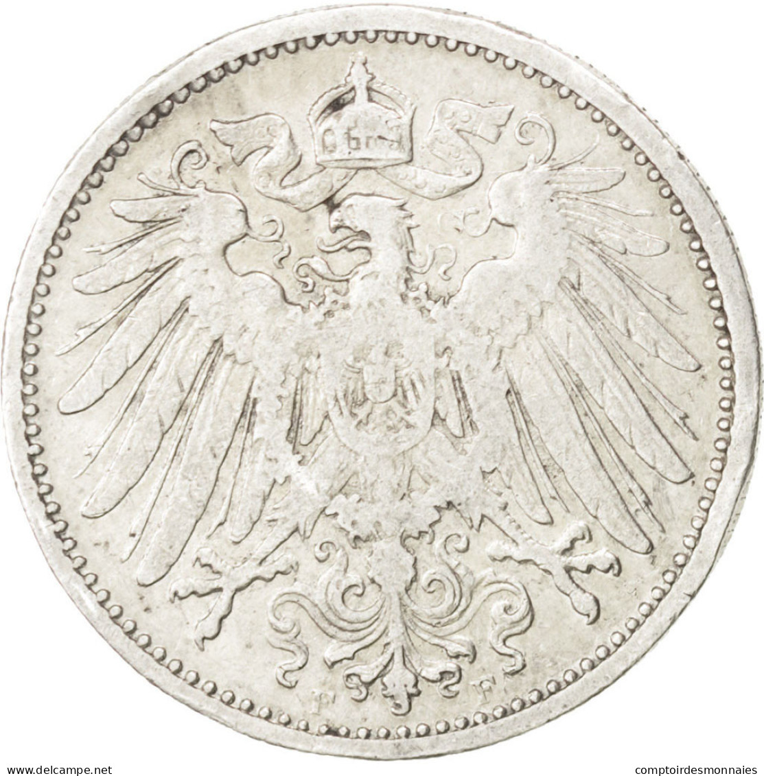 Monnaie, GERMANY - EMPIRE, Wilhelm II, Mark, 1902, Stuttgart, TB+, Argent, KM:14 - 1 Mark