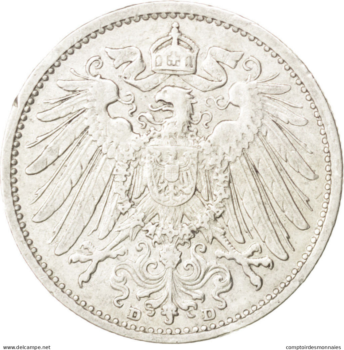 Monnaie, GERMANY - EMPIRE, Wilhelm II, Mark, 1909, Munich, TTB+, Argent, KM:14 - 1 Mark