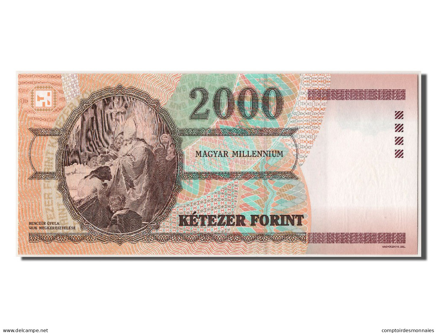 Billet, Hongrie, 2000 Forint, 2000, 2000-08-20, NEUF - Hungary