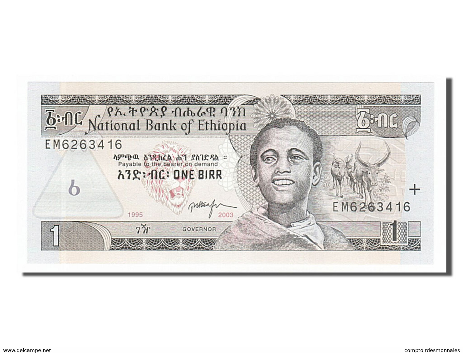 Billet, Éthiopie, 1 Birr, 2003, NEUF - Ethiopië