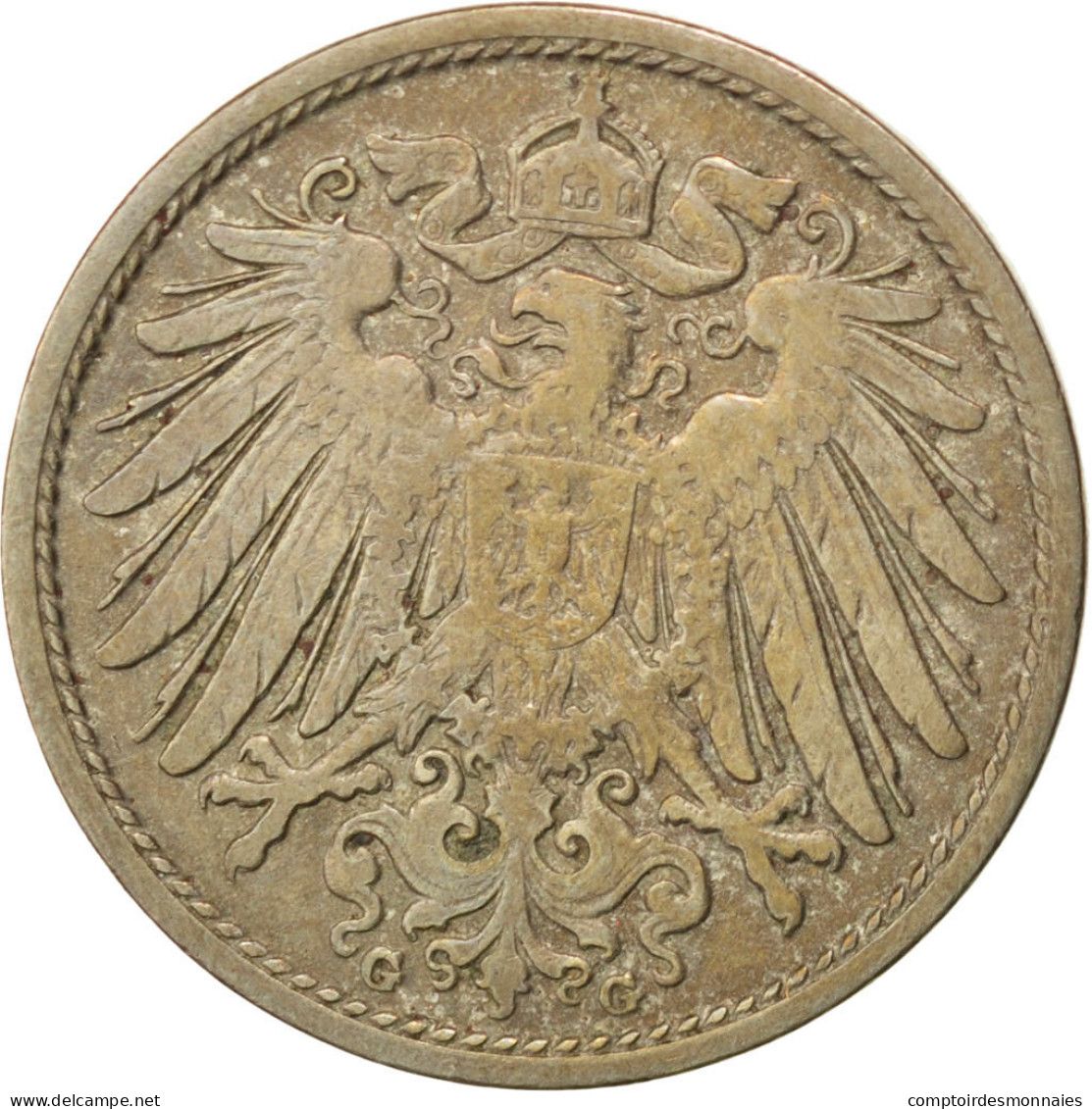Monnaie, GERMANY - EMPIRE, Wilhelm II, 10 Pfennig, 1906, Karlsruhe, TTB - 10 Pfennig
