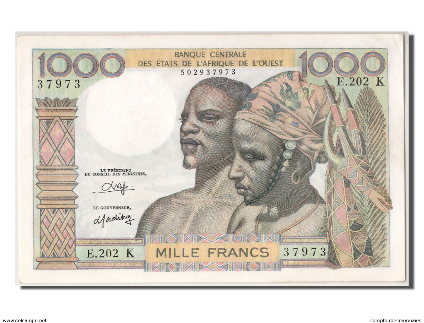 Billet, West African States, 1000 Francs, SPL - Senegal