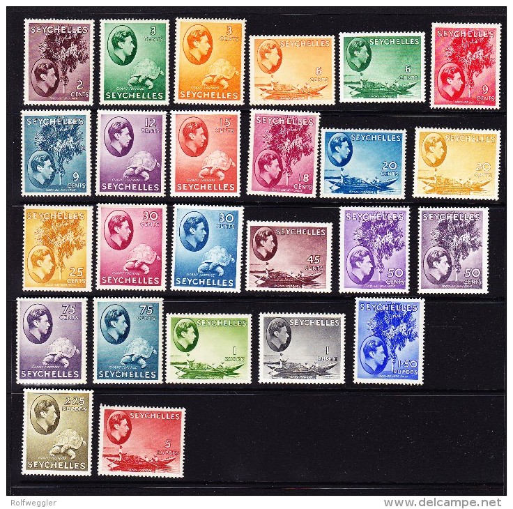 Seychellen 1938 SG 135 - 149 * Kpl. Serie * - Seychelles (...-1976)