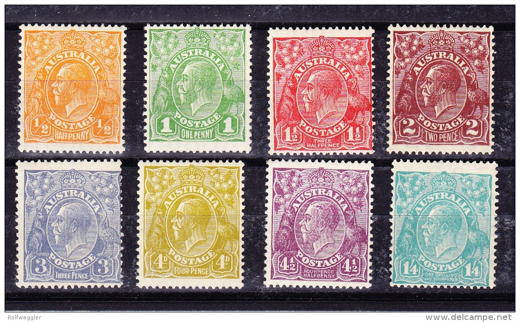 Australien 1926/29 * SG#94,95,97,99,100,102,103,104. - Neufs