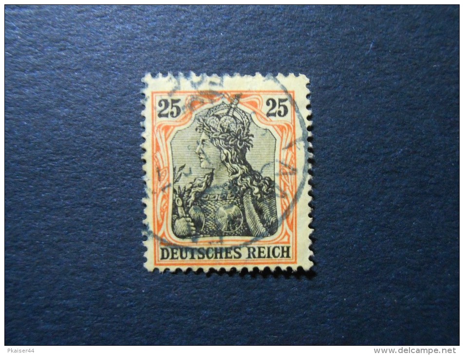 D.R.Mi 88l - 25Pf - Germania 1905/13 - Schwärzlichorange A. Hellgelb - Used Stamps