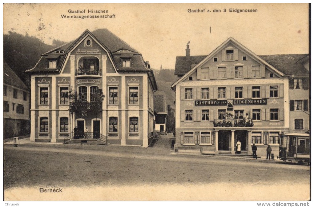 Berneck Gasthäuser Und Bahn - Berneck