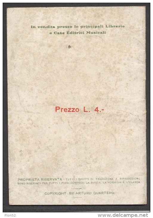 7282-TRATTATO DI CANTO-VOCE LIBERA-TENORE ARTURO QUARTERO-1923 - Cinema & Music