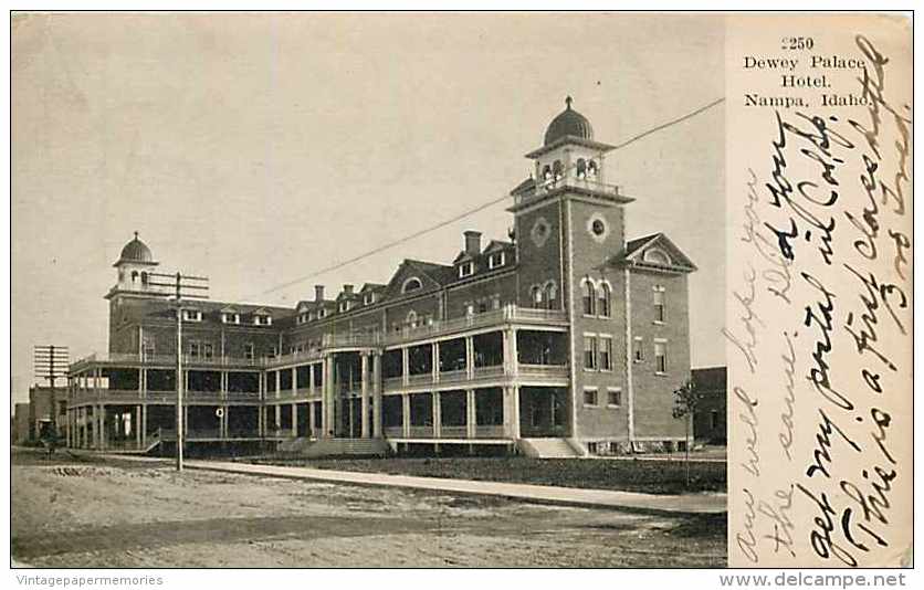 213723-Idaho, Nampa, Dewey Palace Hotel, Mound City Post Card Co No 2250 - Nampa