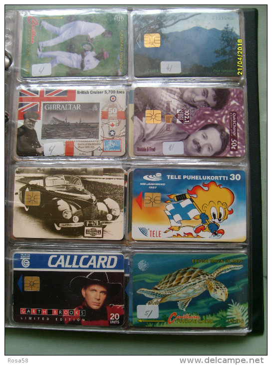 N.8 Schede Differenti LOTTO  GIBRALTAR Finland VIRGIN Islands CUBA - Lots - Collections