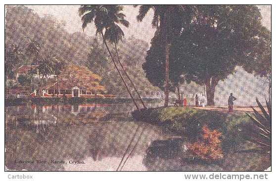 Ceylon,  Kandy, Lakeside View   (Sri Lanka)   (Ceylan) - Sri Lanka (Ceylon)