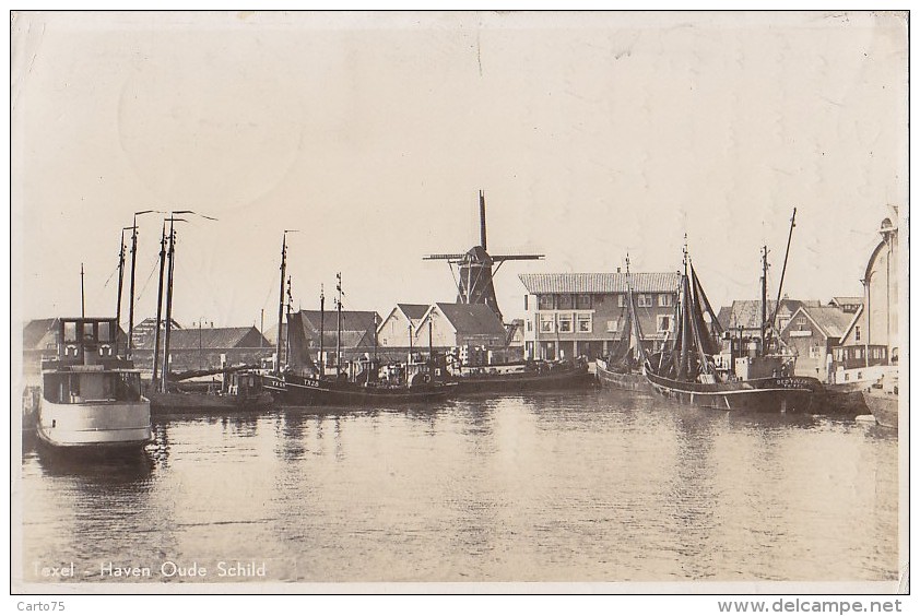 Pays-Bas - Texel - Haven Oude Schild - Port Bâteaux Remorqueur - Moulin - Texel