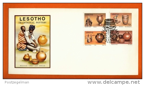 LESOTHO, 1980, Mint FDC,  Traditional Pottery  , Nr(s)308-311,  F995 - Lesotho (1966-...)