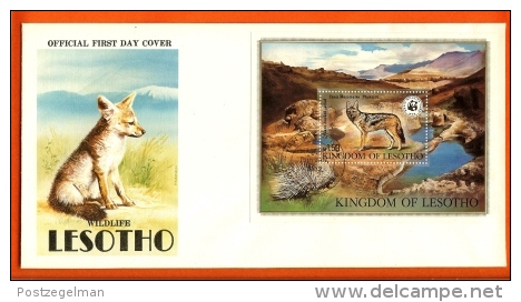 LESOTHO, 1981, Mint FDC,  WWF- Animals  , Block Nr. 12, Nr(s) 366,  F 983 - Lesotho (1966-...)