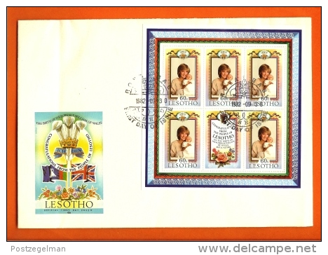 LESOTHO, 1982, Mint FDC,  Diana Royal Birth  , Ms, Nr(s) 400-401,  F 998 - Lesotho (1966-...)