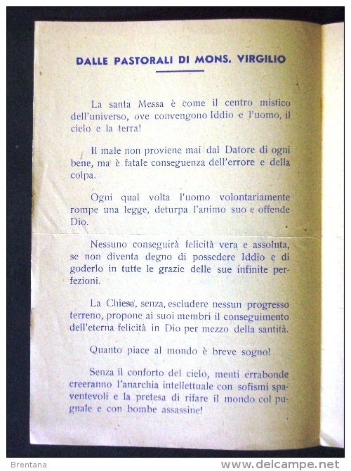 SARDEGNA -SARDEGNA-MONSIGNOR EMANUELE VIRGILIO TORTOLI OGLIASTRA NUORO -F.P. LOTTO N° 372 - Nuoro