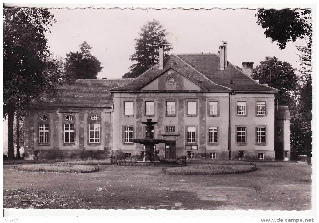 DIEUZE-DUSS (Moselle)  Hôtel De Ville - Mairie Et Fontaine  - Photo Bertrand, Dieuze -VOIR 2 SCANS - - Dieuze