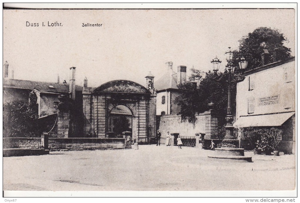 DIEUZE-DUSS (Moselle) Salinentor - Porte De La Saline - Restauration Christmann  -VOIR 2 SCANS - - Dieuze