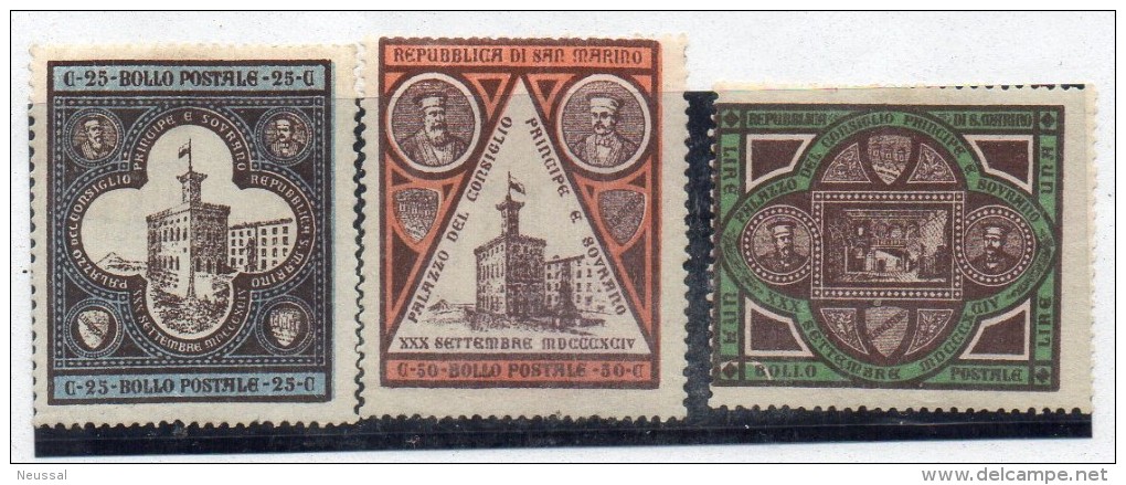 Serie Nº 23/5 San Marino - Unused Stamps