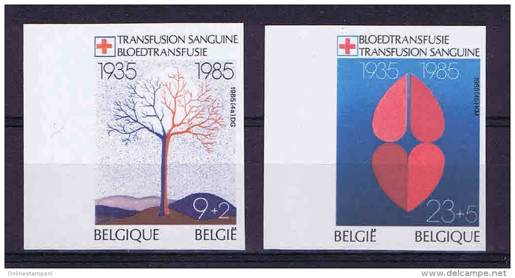 Belgium, Ongetand, Non Perforated OPB 2161-62 Not Used (*) 1985 - Altri & Non Classificati