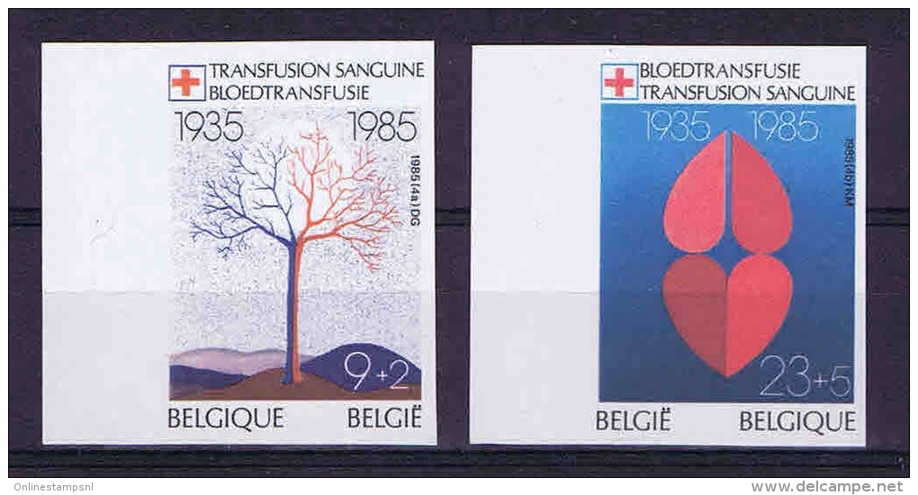 Belgium, Ongetand, Non Perforated OPB 2161-62 Not Used (*) 1985 - Autres & Non Classés