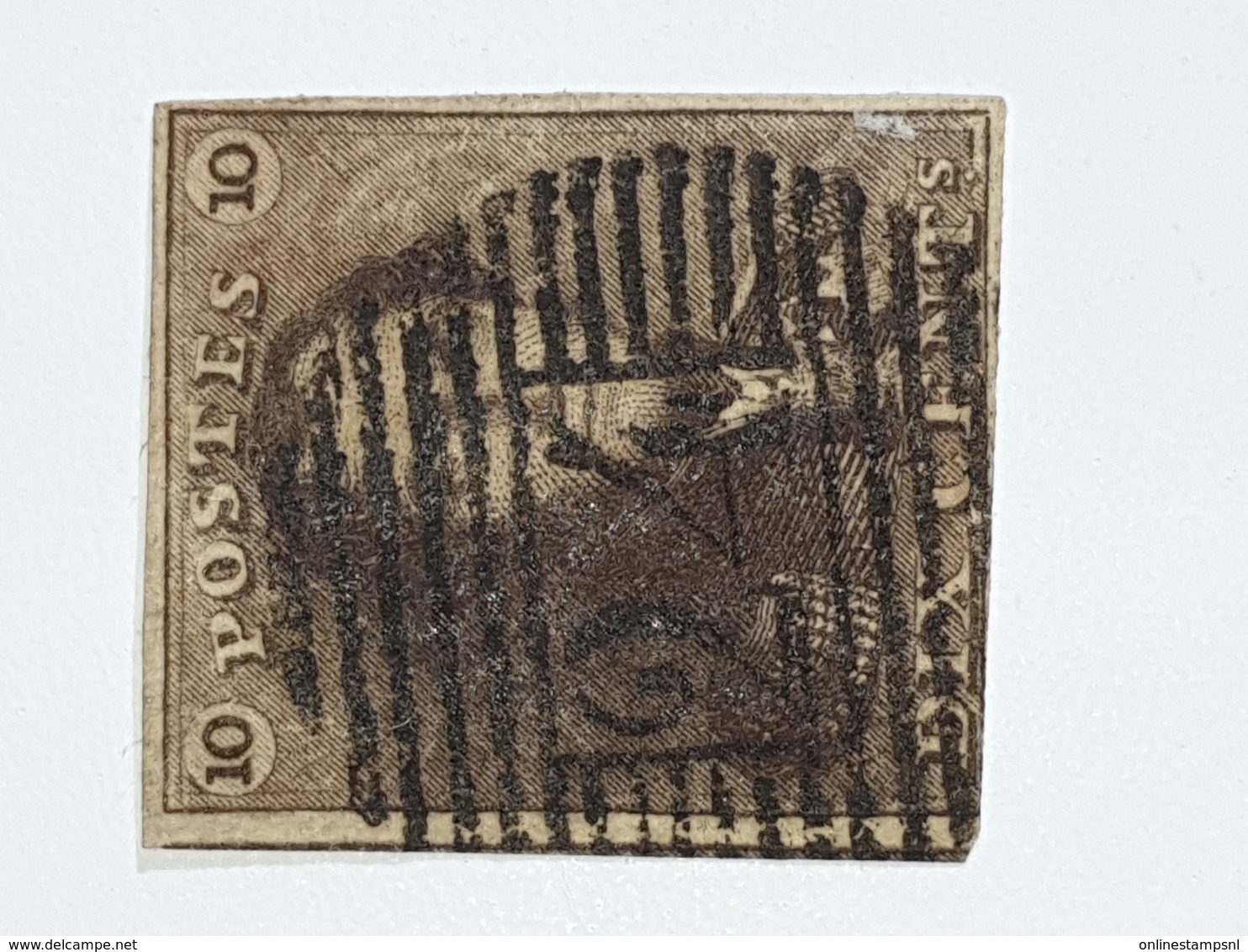 Belgium, 1849 OPB Nr 1 Cancel 24 - 1849 Hombreras