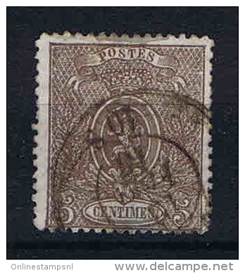 Belgium, OPB 25 Used  Perfo 14,25 X 14 - 1866-1867 Petit Lion