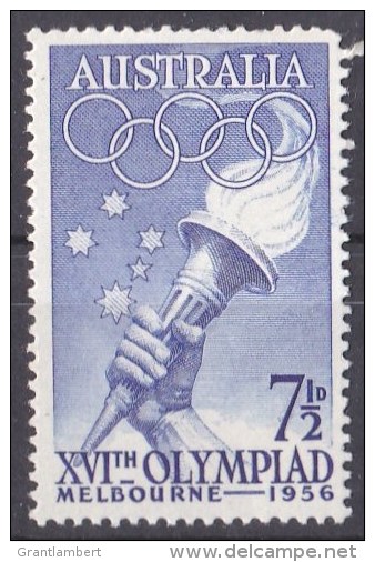 Australia 1956 Melbourne Olympiad 71/2d MNH - - Mint Stamps