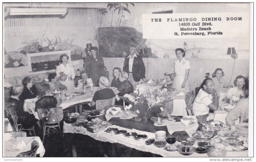 FLORIDA -THE FLANGO DINING ROOM, MADERIA BEACH - St Petersburg