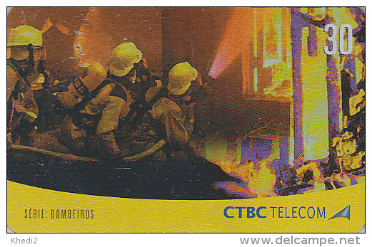 Télécarte Brésil - POMPIERS / Série 3/4 - FIRE BRIGADE FIREMEN Brazil Phonecard - FEUERWEHR Telefonkarte - 43 - Feuerwehr