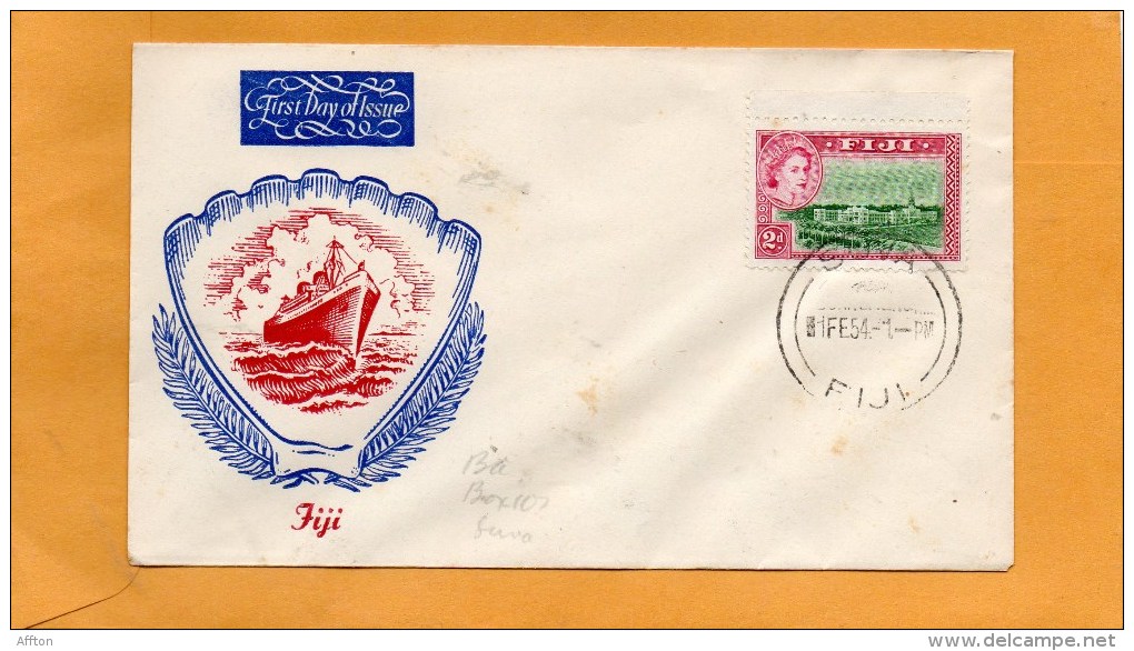 Fiji 1954 FDC - Fidji (...-1970)